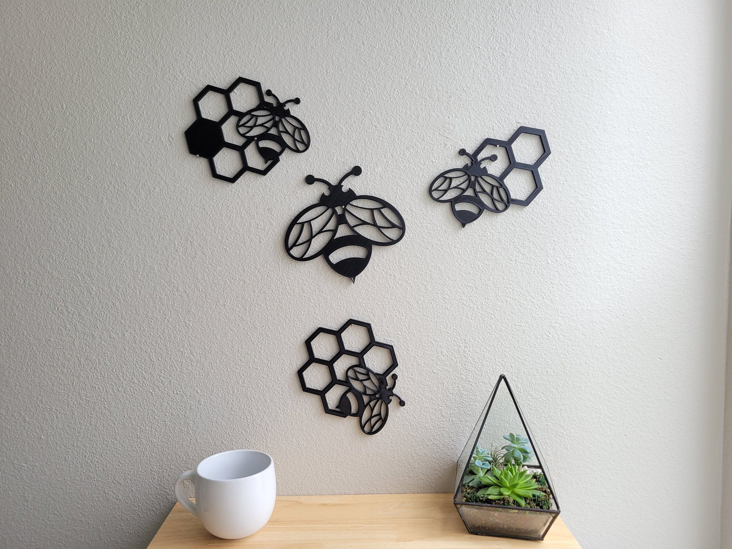 Bee Hive Honeycomb Wall Art