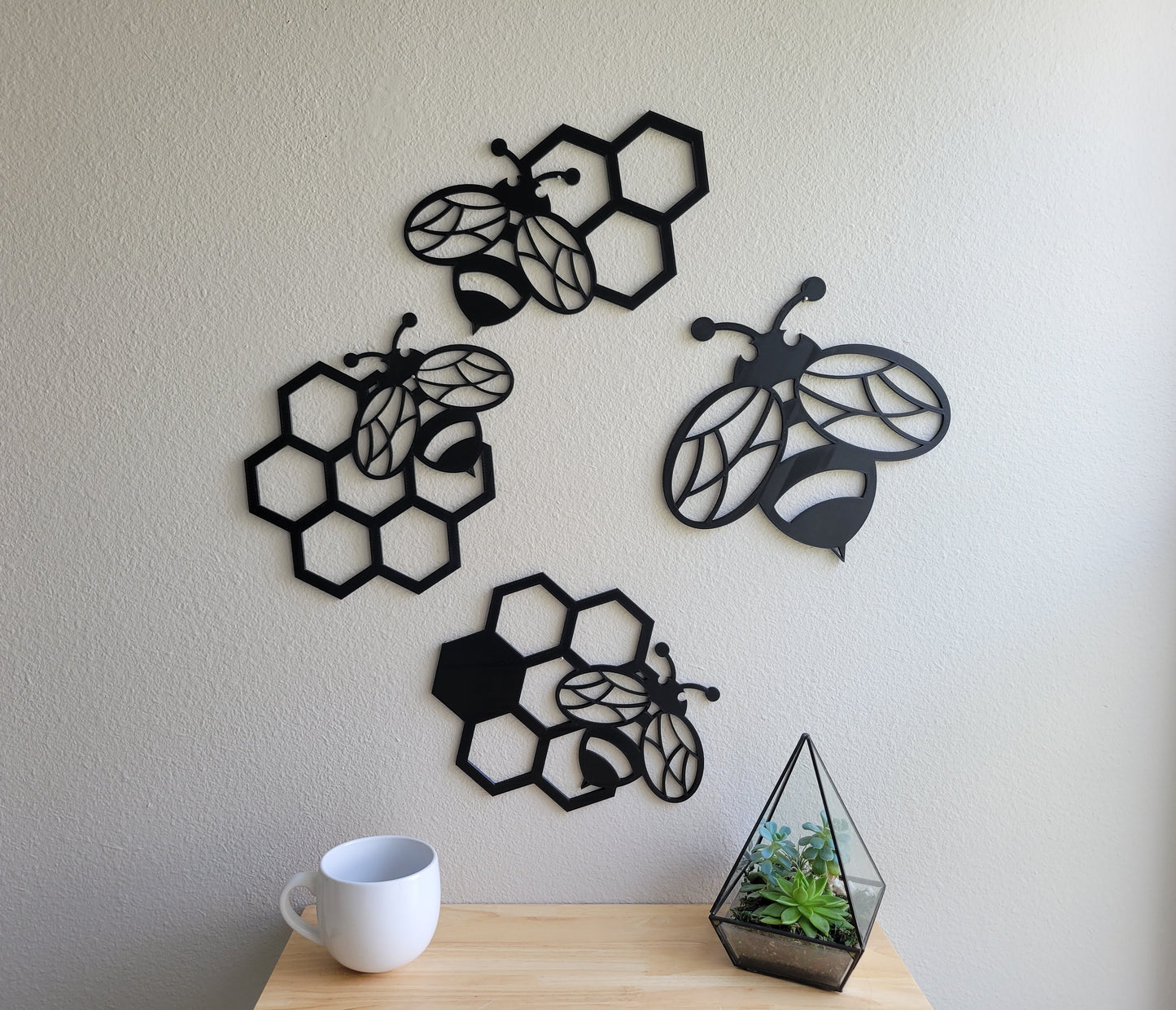Bee Hive Honeycomb Wall Art