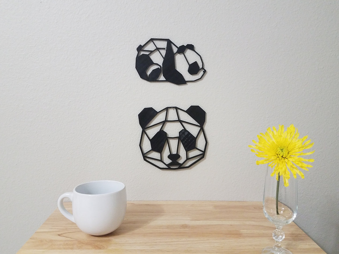 Panda 3D Wall Art