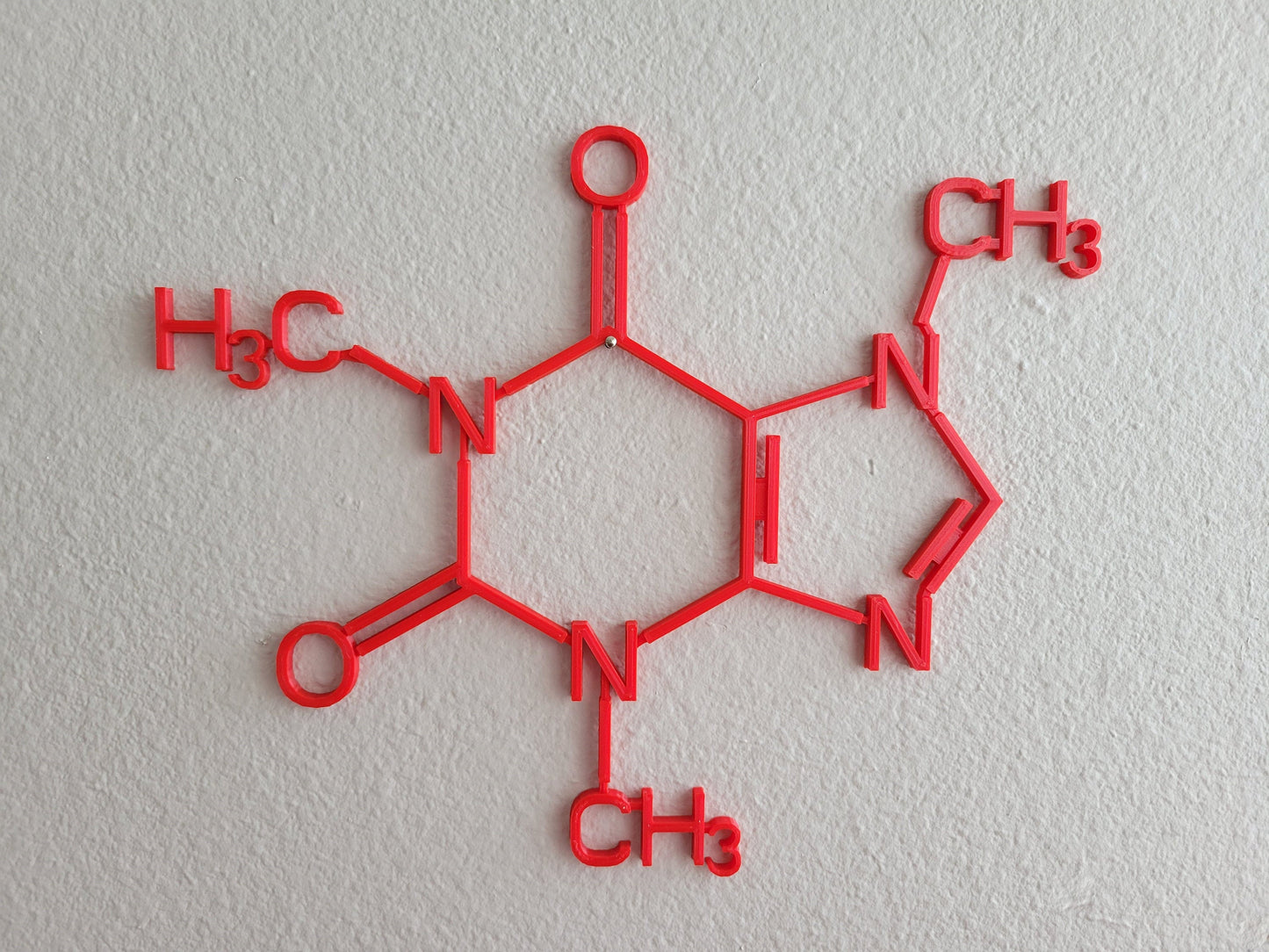 Caffeine Molecule Wall Art