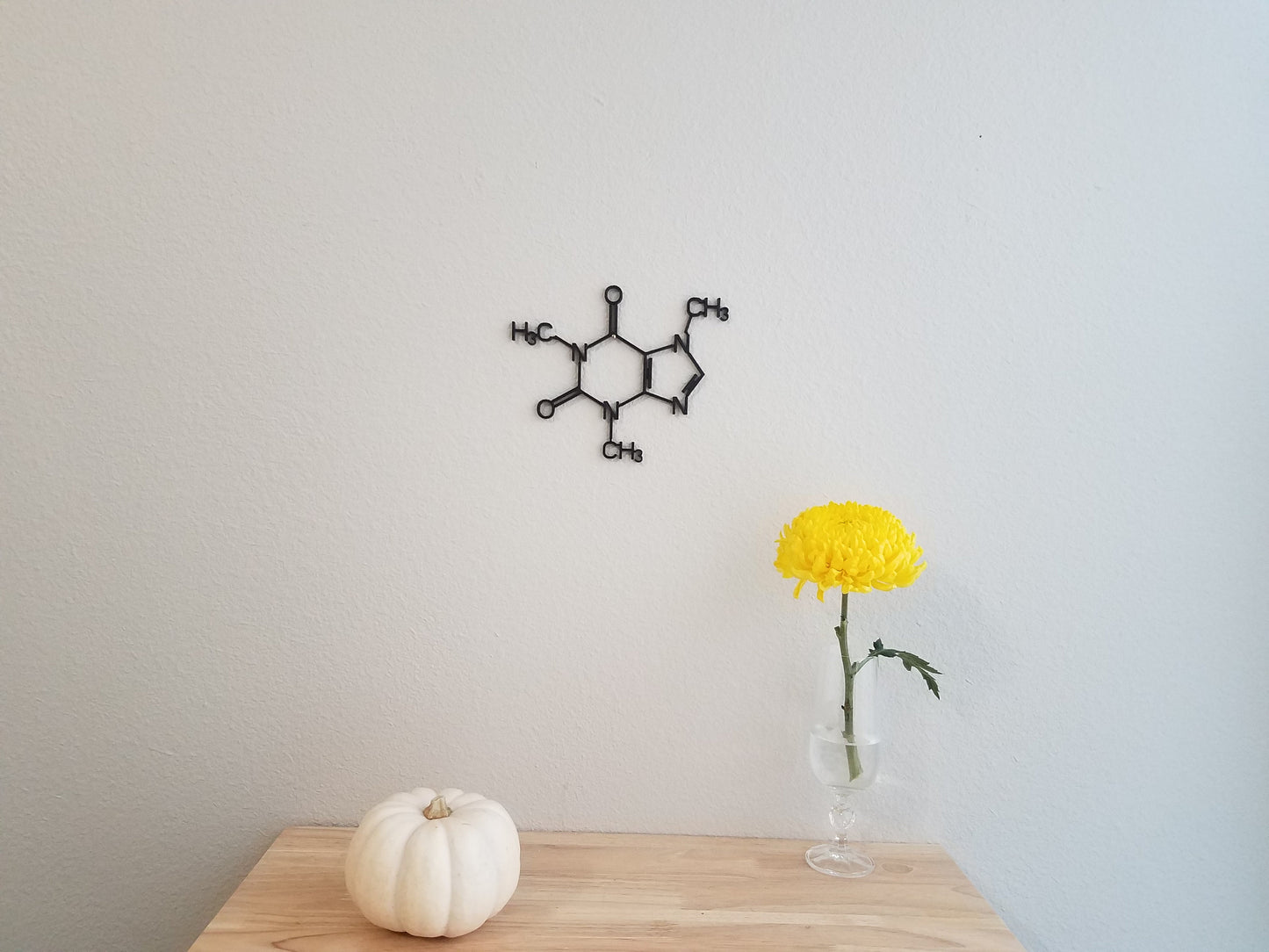 Caffeine Molecule Wall Art