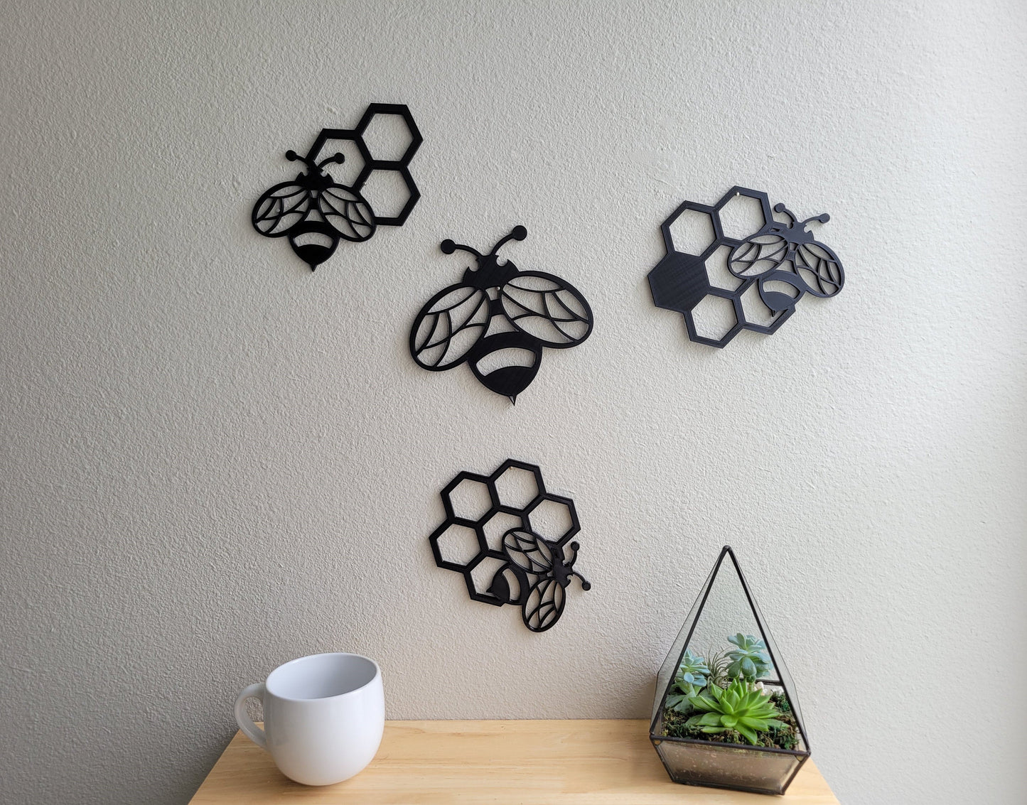 Bee Hive Honeycomb Wall Art