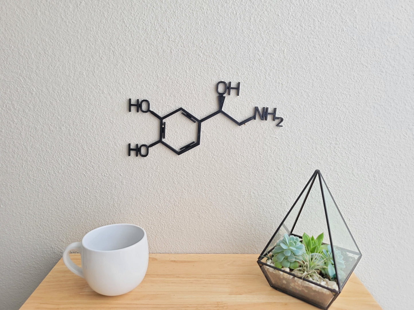 Norepinephrine Molecule Wall Art