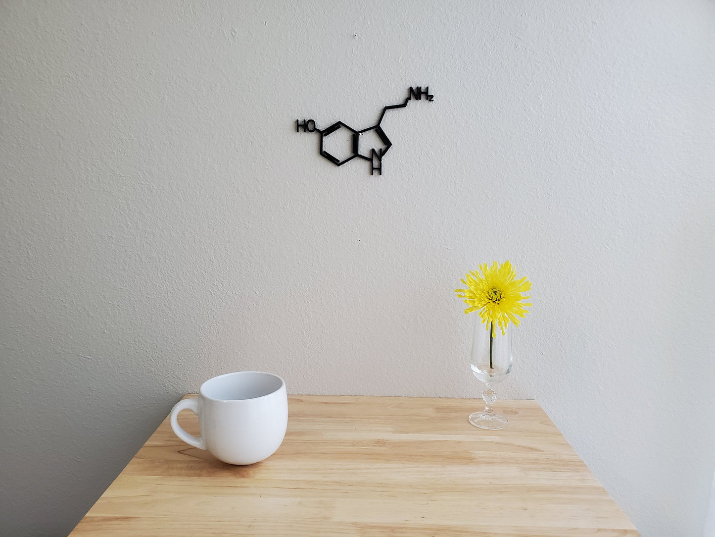 Serotonin Molecule Wall Art