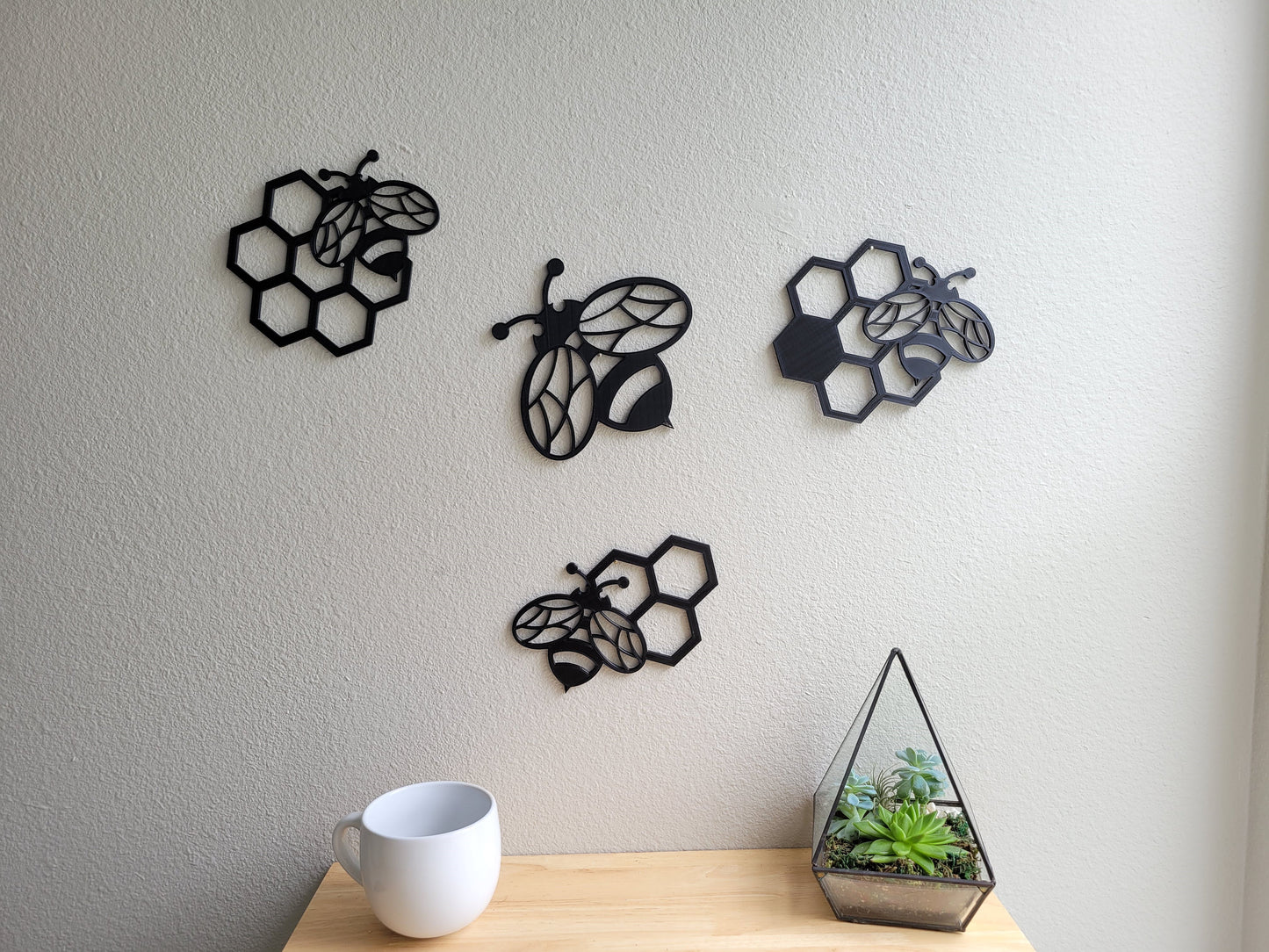 Bee Hive Honeycomb Wall Art