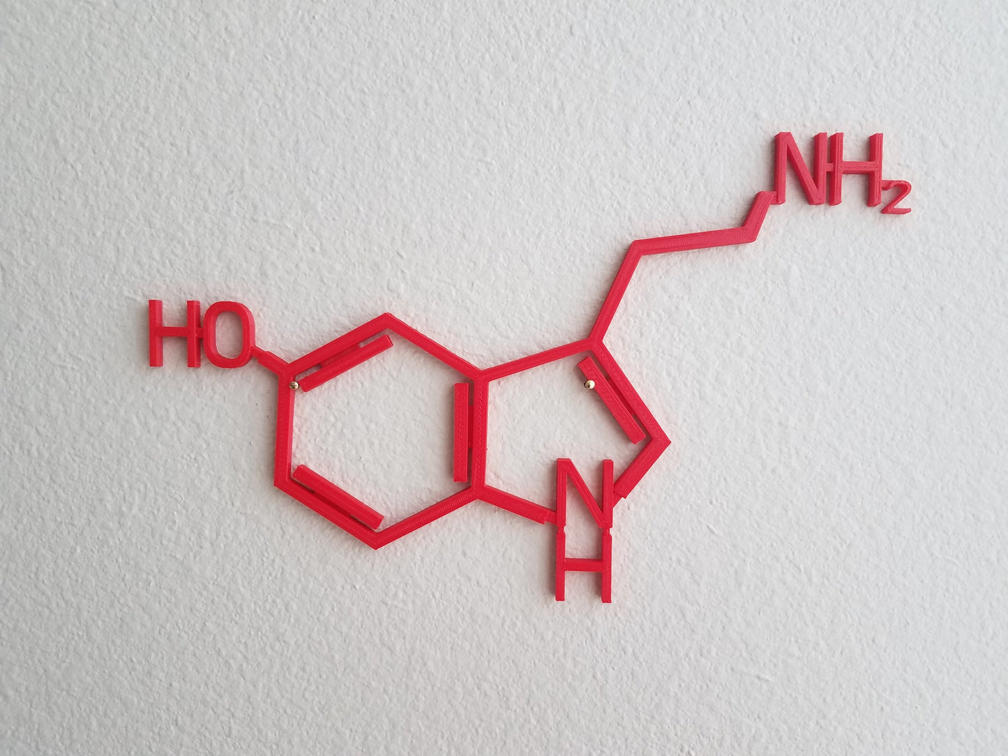 Serotonin Molecule Wall Art