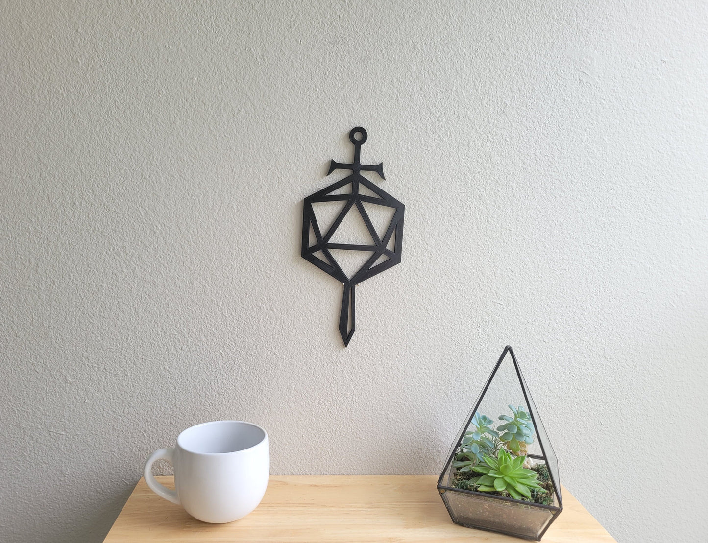 D20 Sword Wall Art