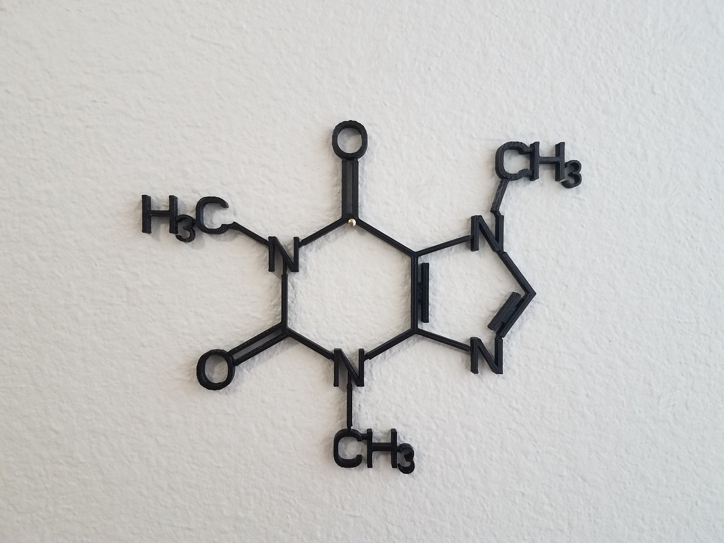 Caffeine Molecule Wall Art