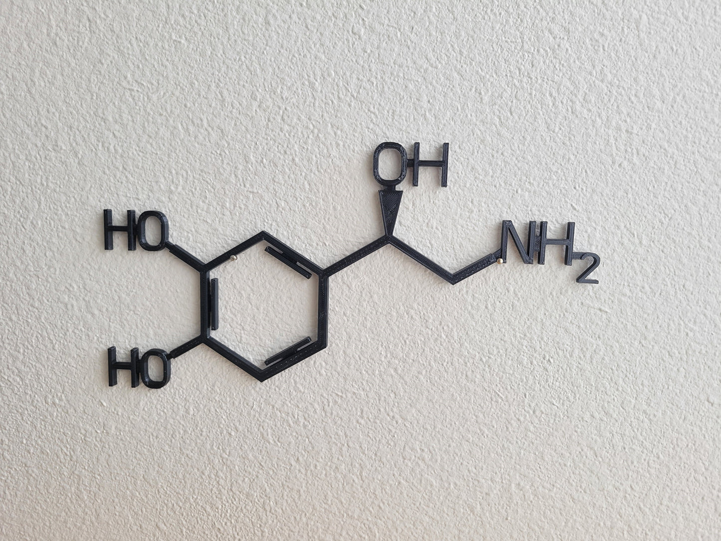 Norepinephrine Molecule Wall Art