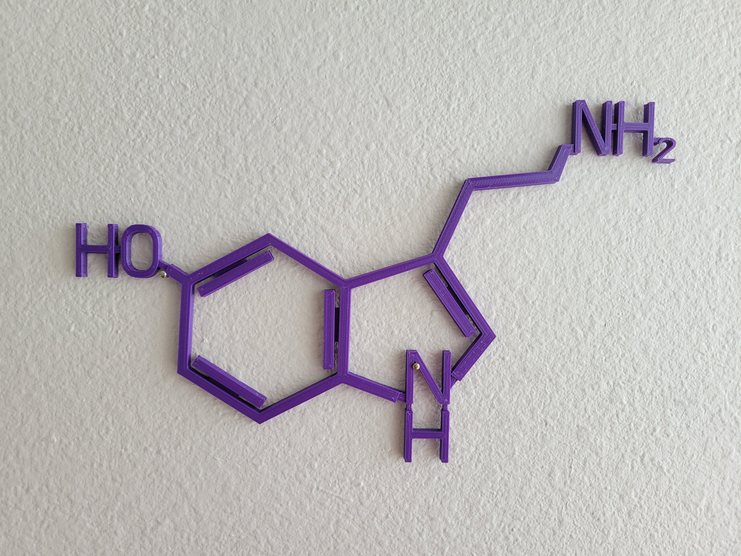 Serotonin Molecule Wall Art