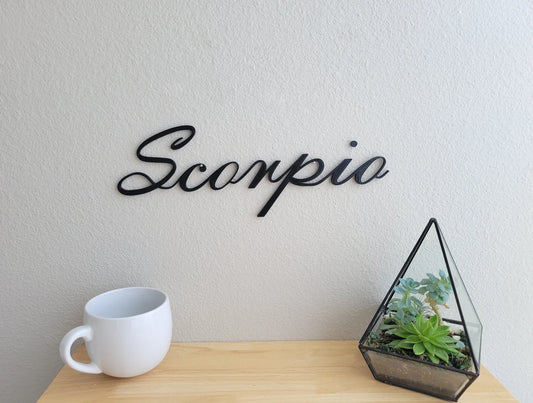 Scorpio Phrase Wall Art