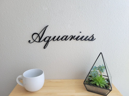 Aquarius Phrase Wall Art