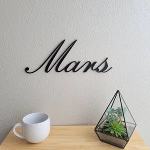 Mars Phrase Wall Art