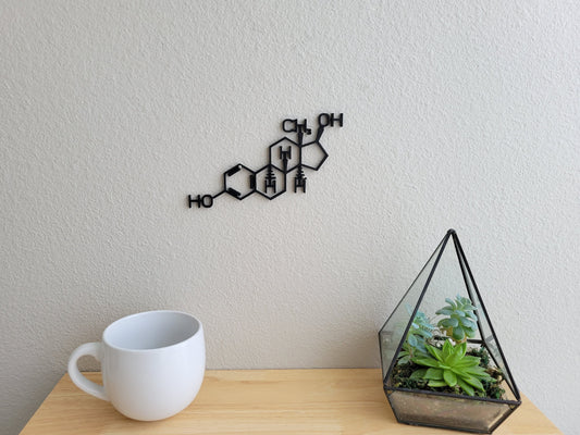Estrogen Molecule Wall Art